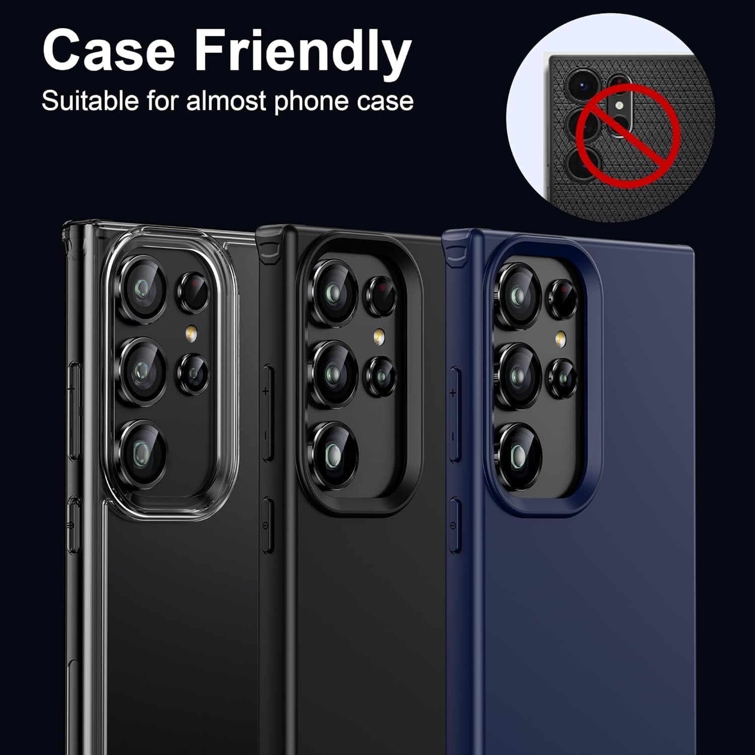 Samsung S24 Ultra Black Lens Shield Mossily