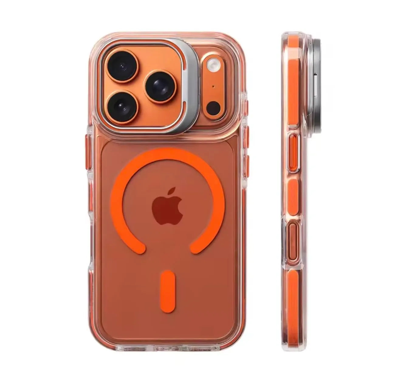 Transparent iPhone case & MagSafe sliding cover for camera