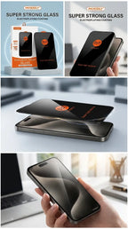 Mossily Premium Explosion-Proof Screen Protector for iPhone [Clear / Privacy]