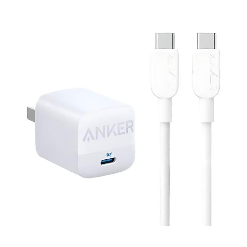 Anker Zolo Wall Charger with Type C Cable , 1 Ports Type C , 20 Watt White