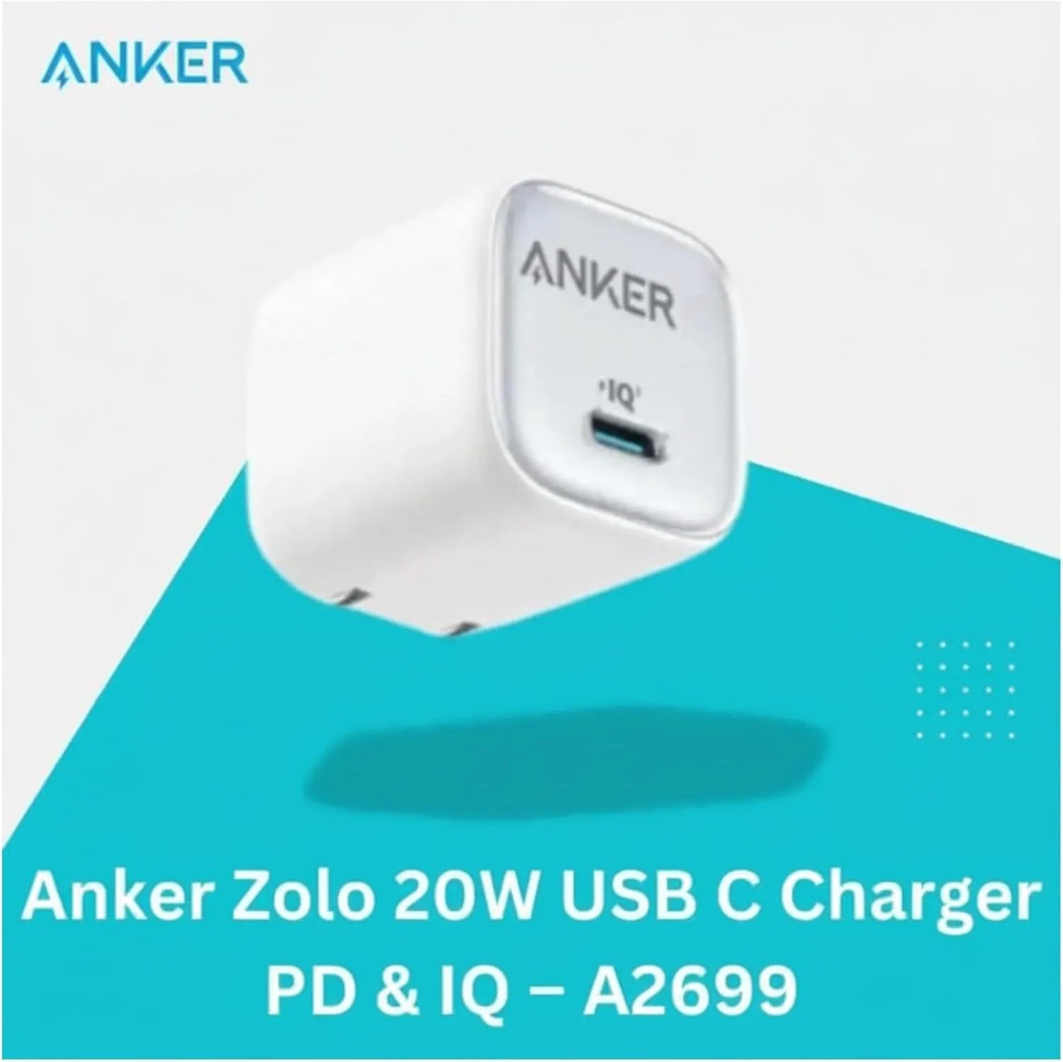Anker PowerPort III Wall Charger , 1 Ports Type C , 20 Watt White